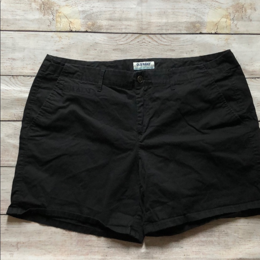 Old navy black chino shorts